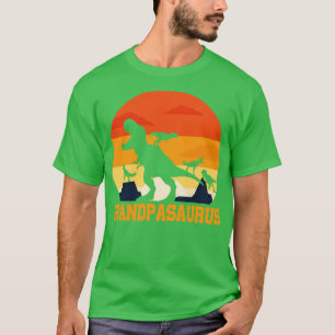 Grandpasaurus T Rex Dinosaur Grandpa Saurus Vintag T-Shirt