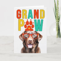 GrandPAW Chocolate Lab GrandDOG Grandparents Day