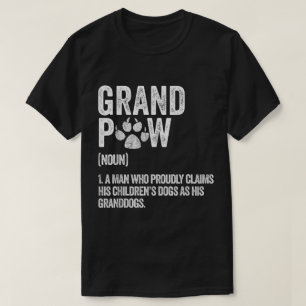 Grandpaw Definition Funny Dog Lover Design T-Shirt