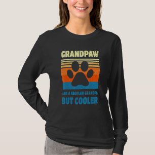 Grandpaw Dog Grandpa Grand Paw Grampa Vintage Retr T-Shirt