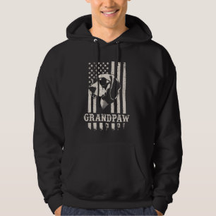 Grandpaw Foxhound American Flag Sunglasses Retro D Hoodie