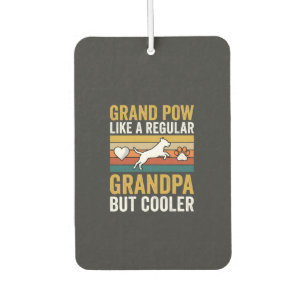 Grandpaw Grandpa Dog Lover Retro Car Air Freshener