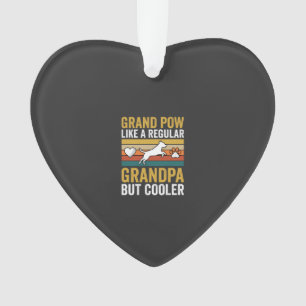 Grandpaw Grandpa Dog Lover Retro Ornament