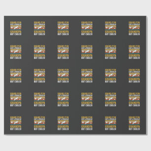 Grandpaw Grandpa Dog Lover Retro Wrapping Paper