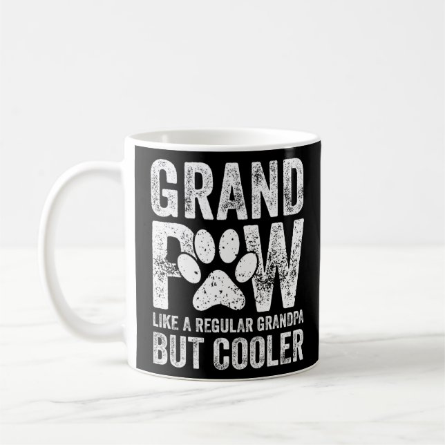 Grandpaw Like A Regular Grandpa But Cooler  1  Coffee Mug (Left)