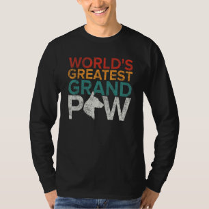 Grandpaw Worlds Greatest Grand Paw Dogs T-Shirt