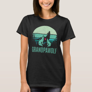 grandpawolf for  dad Grandpa wolf & wolves Fathers T-Shirt