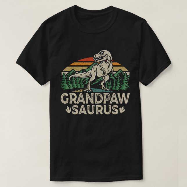 Grandpawsaurus Dinosaur Grandpa Saurus Fathers Day T-Shirt (Design Front)