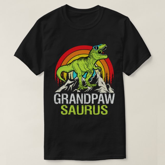 Grandpawsaurus Dinosaur Grandpa Saurus Fathers Day T-Shirt (Design Front)