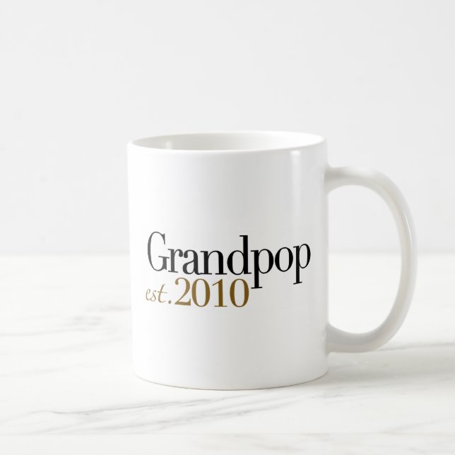 Grandpop Est 2010 Coffee Mug (Right)