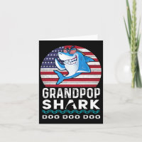 Grandpop Shark Fathers Day Gift From Wife Son Daug