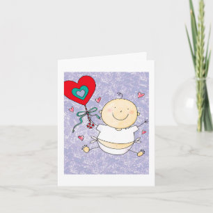 Grandson 1st Valentine's Day - Note Card