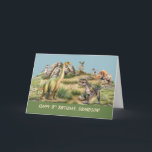 Grandson 8th Birthday Baby Dinosaur Life-Like Card<br><div class="desc">Celebrate your grandson's 8th birthday with this dino-mite card! The life-like design features baby dinosaurs on a birthday adventure, setting the stage for a roaring celebration. The heartfelt message inside expresses warm wishes for a day as amazing as he is, roaring with fun and loaded with love. Perfect for the...</div>