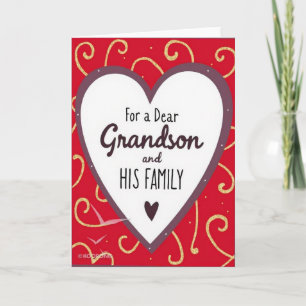 Grandson And Family Love Card