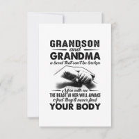 Grandson and grandma bond that cant be broken gift
