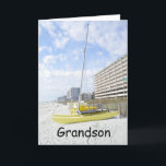 GRANDSON BEACH BIRTHDAY-ENJOY YOUR DAY CARD<br><div class="desc">Let your *GRANDSON* know how much you care and wish him a VERY HAPPY BIRTHDAY doing what HE ENJOYS DOING!</div>
