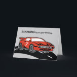 Grandson Birthday Age 7 Red Sports Car Card<br><div class="desc">Now that your grandson is about to celebrate his 7th birthday very soon,  you should be rushing to get a copy of this card now. He will definitely appreciate you gifting him with this.</div>