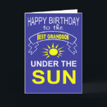 grandson birthday card<br><div class="desc">grandson birthday greeting cards</div>