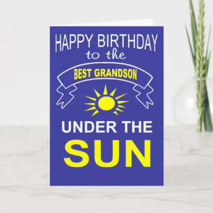 grandson birthday card