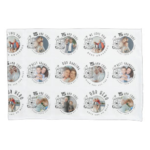 Grandson Birthday Custom Photo Minimalist Pillowcase