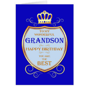 Grandson Birthday with Shield