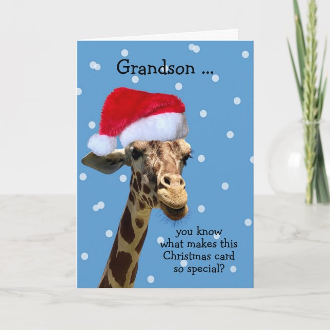 Grandson Christmas Card (Front)