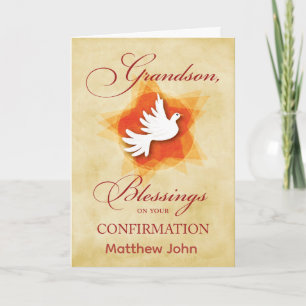 Grandson, Confirmation Congratulations Blessings Card