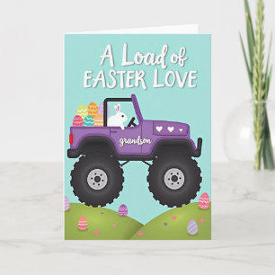 Grandson Easter Vehicle Card