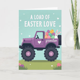 Grandson Easter Vehicle Load Card