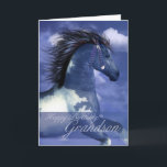 Grandson Equine Birthday Card North American India<br><div class="desc">Grandson Equine Birthday Card North American Indian Style This peace of art is called "Dare to Dream" by Moonlake Designs</div>