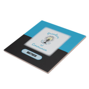 Grandson First Communion, Blue Cup Tile