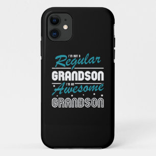 Grandson Gift   Im Not A Regular Grandson iPhone 11 Case