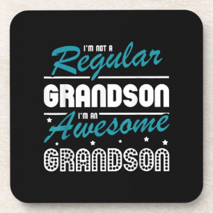 Grandson Gift   Im Not A Regular Grandson Coaster
