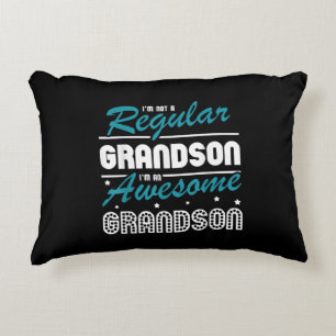 Grandson Gift Im Not A Regular Grandson Decorative Cushion