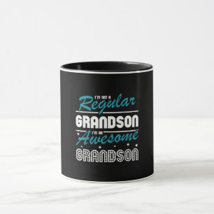 Grandson Gift   Im Not A Regular Grandson Mug