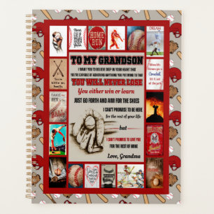 Grandson Gifts   To My Grandson Love From Grandma Planner