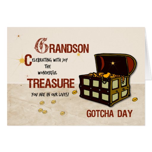 Image of Grandson Gotcha Day with Pirate Treasure