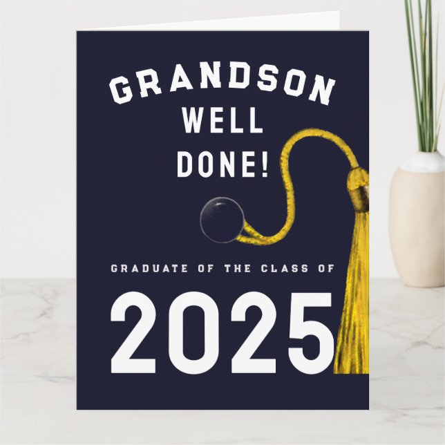 Grandson Graduation 2025 Card (Front)