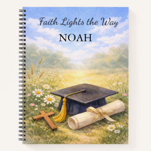 Grandson Graduation Personalised Christian Gift Notebook
