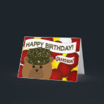 Grandson - Happy Birthday Army Soldier! Card<br><div class="desc">Wish your soldier hero a Happy Birthday with this fun unique birthday card. Personalise it by adding a picture of your hero on the inside. (This design with camouflage soldier works for all rates and ranks.)</div>
