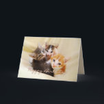 Grandson Happy Birthday Trio of Kittens Card<br><div class="desc">This card featuring three adorable kittens is perfect for a grandson's birthday.  See other Fuzzyball cards for age-specific birthdays and birthday cards for other family members. "Dearest Grandson,  Hope you have a purr-fectly meow-velous birthday! Hugs and kisses!"</div>