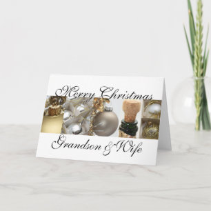 Grandson & his Wife  Merry Christmas card