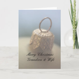 Grandson & his Wife Merry Christmas card