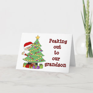 **GRANDSON** HOPE THAT SANTA IS "GOOD TO YOU" CARD
