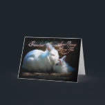 Grandson Kissing Bunnies Happy Birthday Card<br><div class="desc">Cute bunnies share a kiss!</div>