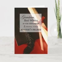 Grandson Master’s Degree Graduation Wishe