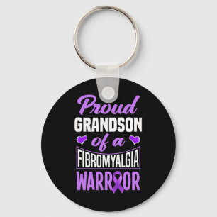 Grandson Of A Fibromyalgia Warrior Key Ring