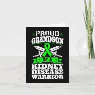 Grandson Of A Kidney Disease Warrior Ckd Awareness Card