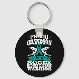 Grandson Of A Polycystic Kidney Disease Warrior Pk Key Ring