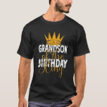 Grandson Of The Birthday King Grandpa Bday Party T-Shirt<br><div class="desc">Grandson Of The Birthday King Grandpa Bday Party</div>